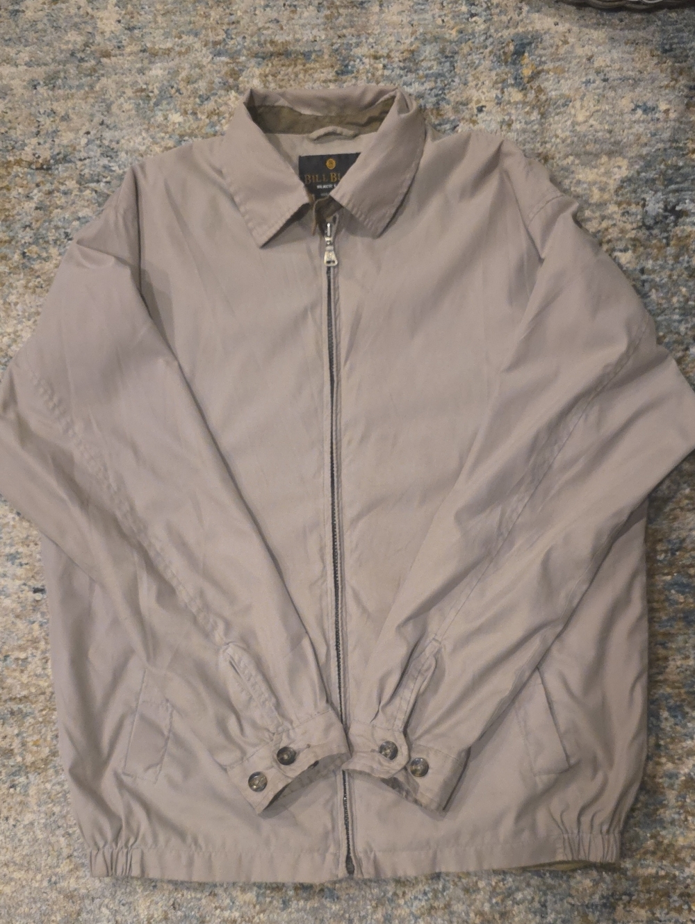 bill blass Light Tan Men's Zip Windbreaker